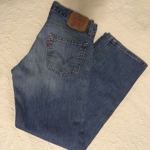 Levi’s Low Rise Straight Jeans, vintage no holes.